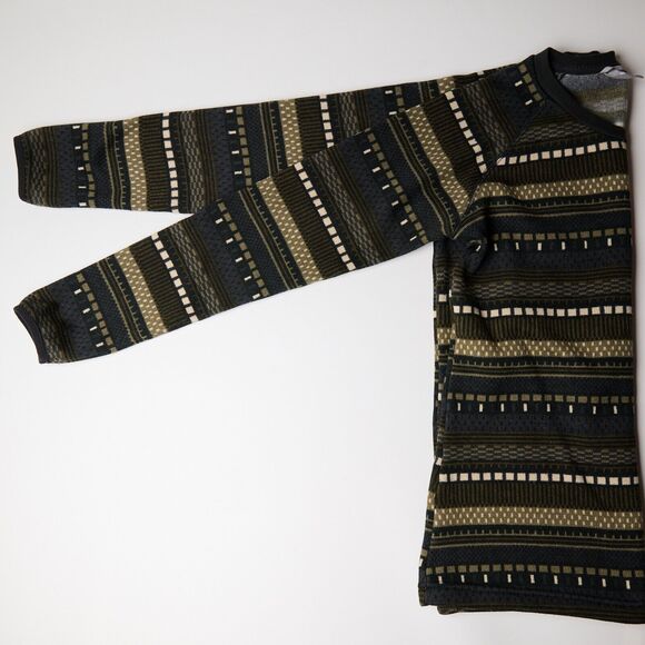 Columbia Women’s M Geometric Fleece Pullover Sweater Weather Multicolor Crewneck - Picture 4 of 7